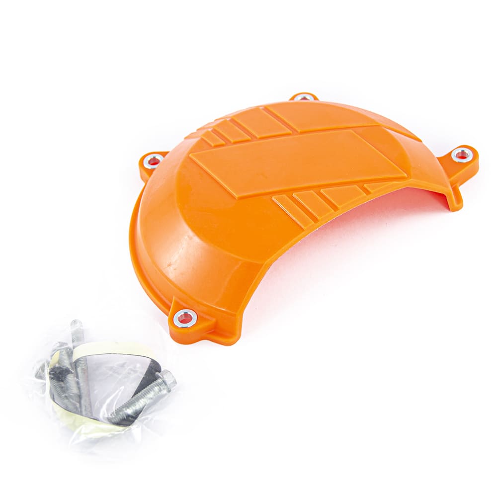 Защита крышки сцепл. пластиковая SM-PARTS KTM 450SXF/XCF 13-15, 450/500EXC/XCW 12-16 оранжевая