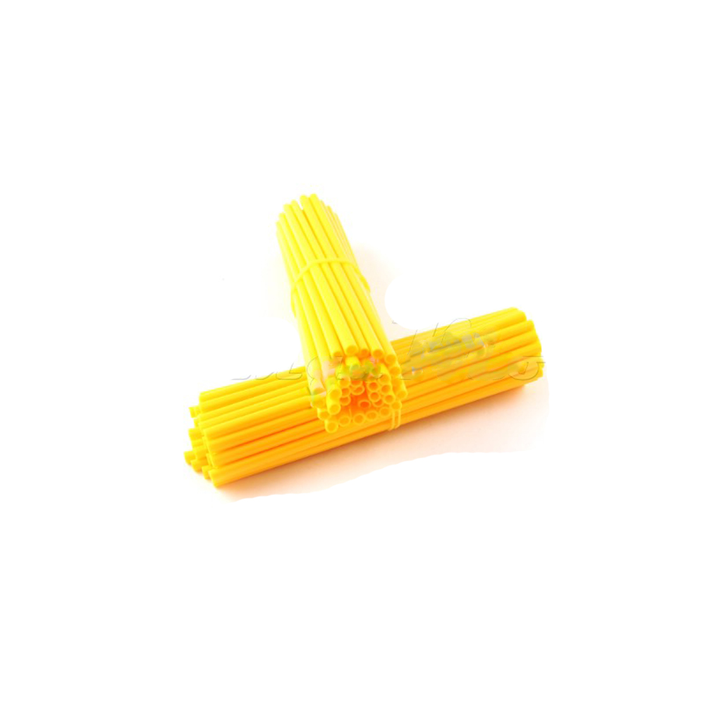 Накладки Spoke Skins на спицы для колес 21/19, 21/18 (компл. 76шт) желтые Накладки Spoke Skins на спицы для колес 21/19, 21/18 (компл. 76шт) желтые