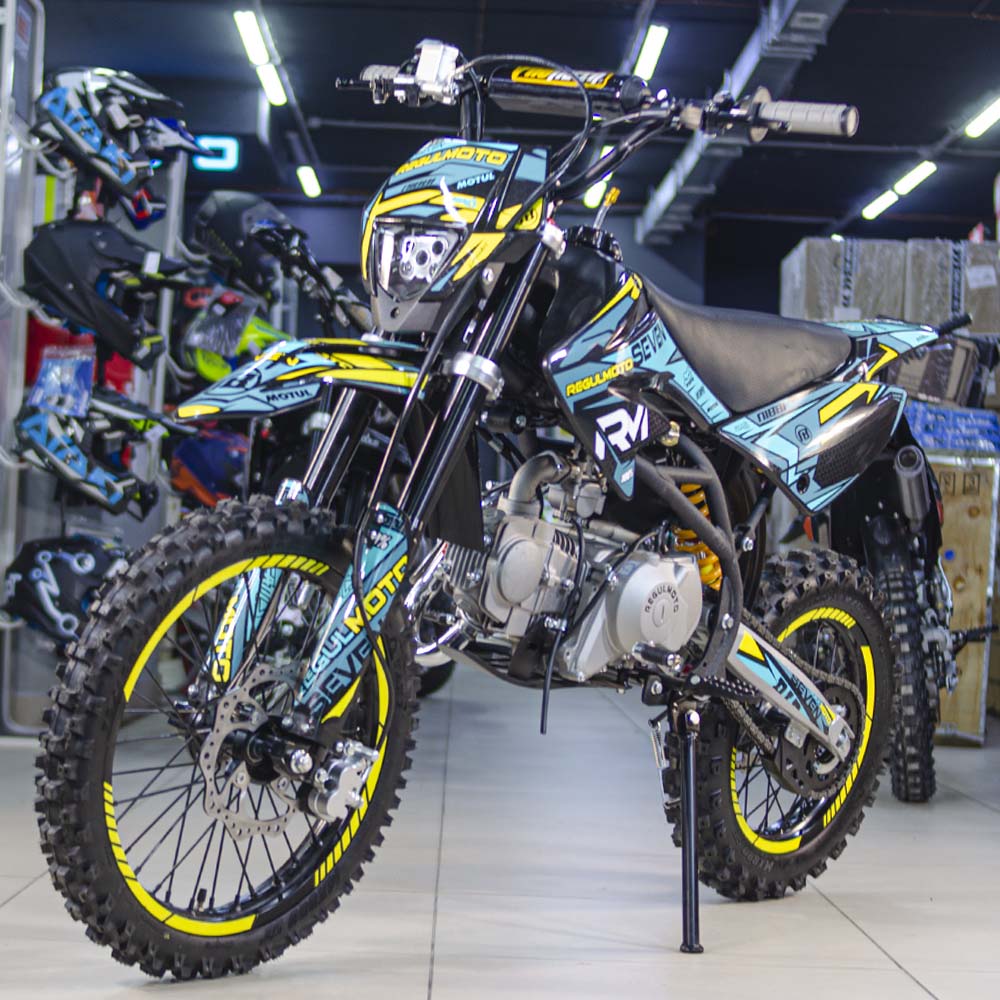 Питбайк Regulmoto SEVEN (Черный/ желтый /синий) Питбайк Regulmoto SEVEN (Черный/ желтый /синий)