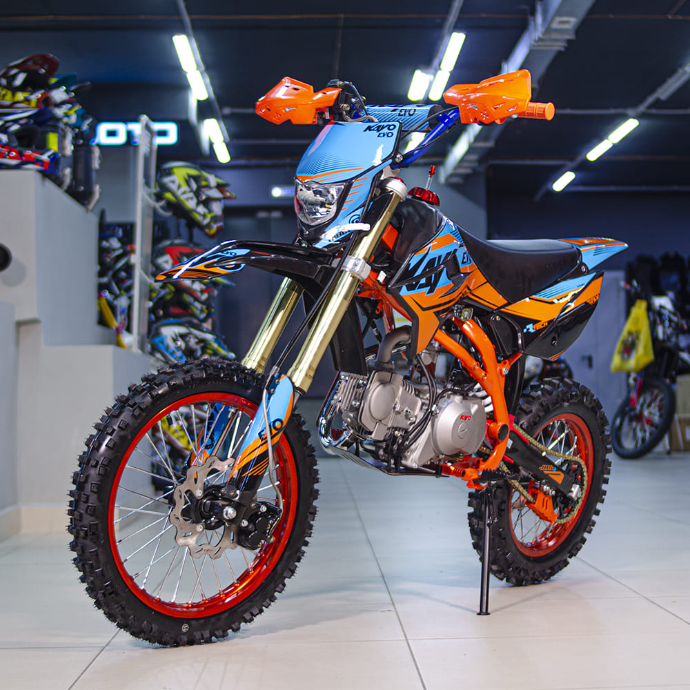 Питбайк KAYO EVOLUTION YX125EM 17/14 KRZ (механ. сцепл., эл. стартер 2022 г.) Питбайк KAYO EVOLUTION YX125EM 17/14 KRZ (механ. сцепл., эл. стартер 2022 г.)