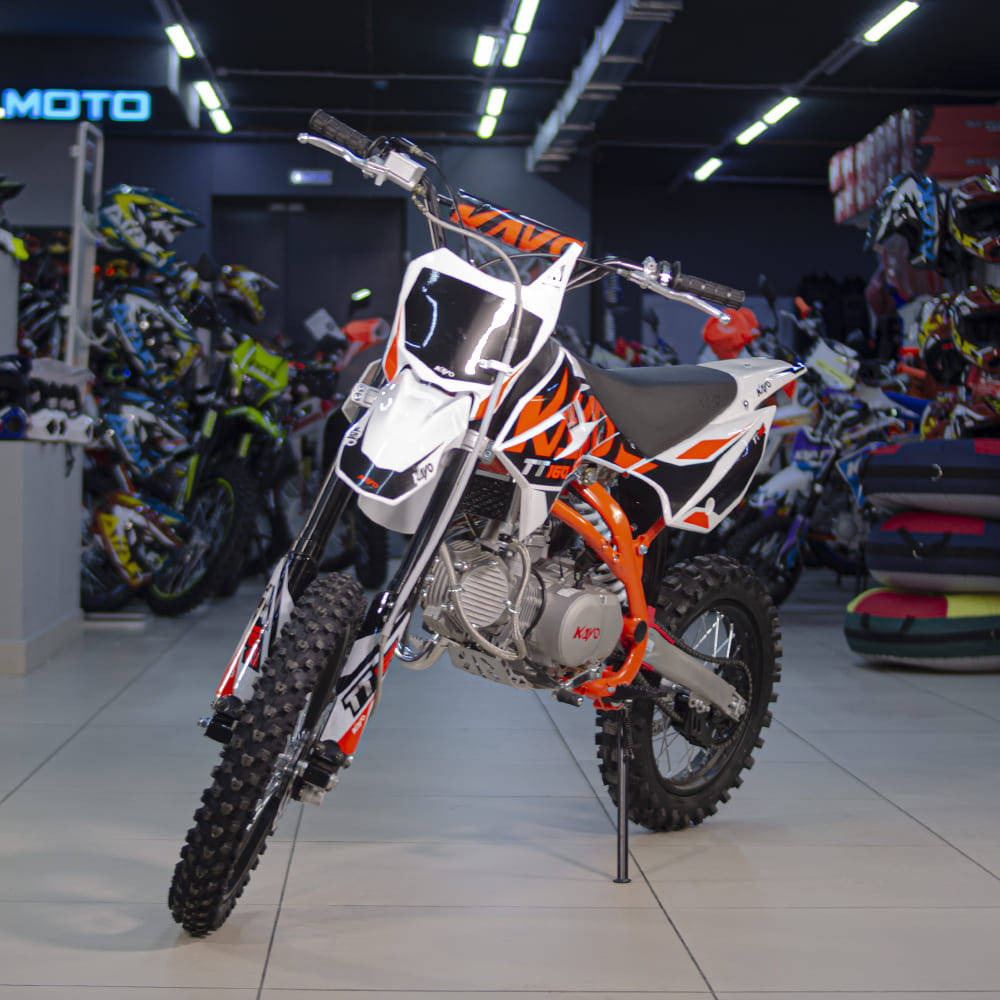 Питбайк KAYO TT160 17/14 KRZ (механ. сцепл., кикстартер 2022 г.) Питбайк KAYO TT160 17/14 KRZ (механ. сцепл., кикстартер 2022 г.)