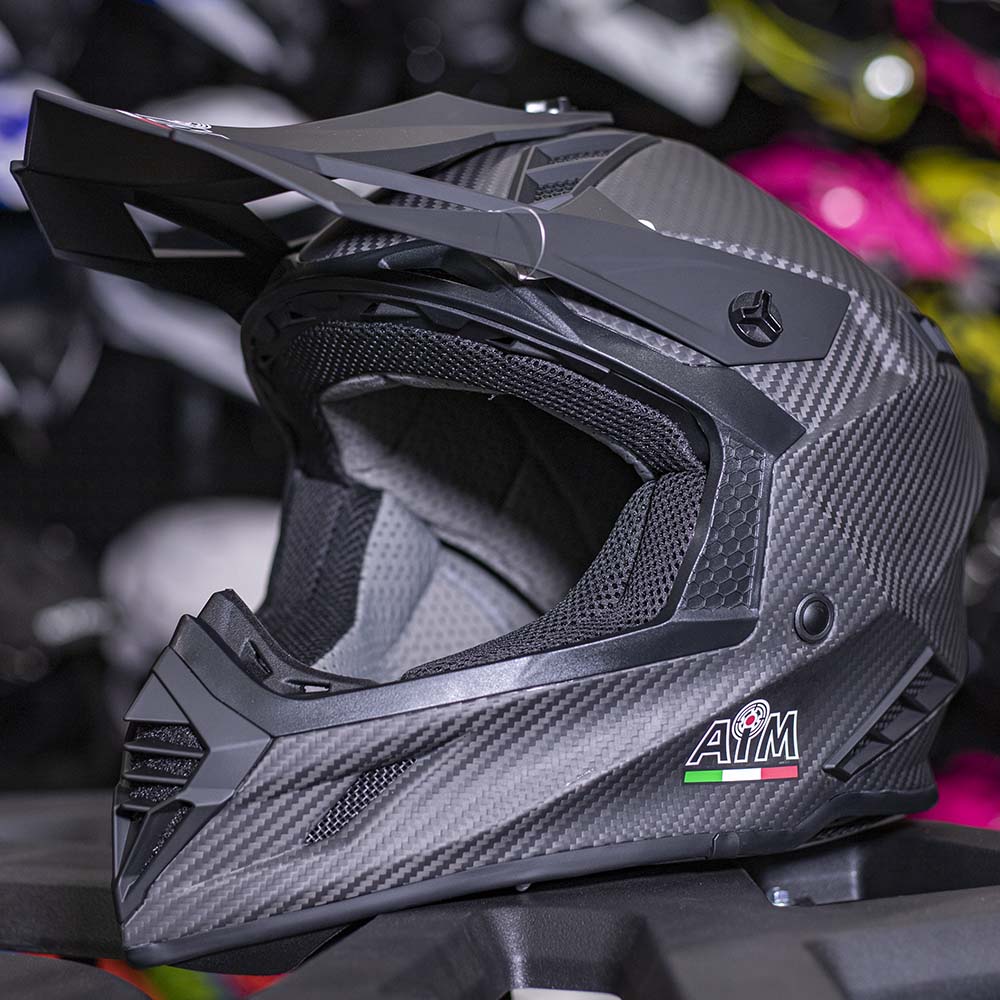 Шлем кроссовый AiM RH855 Carbon 3K