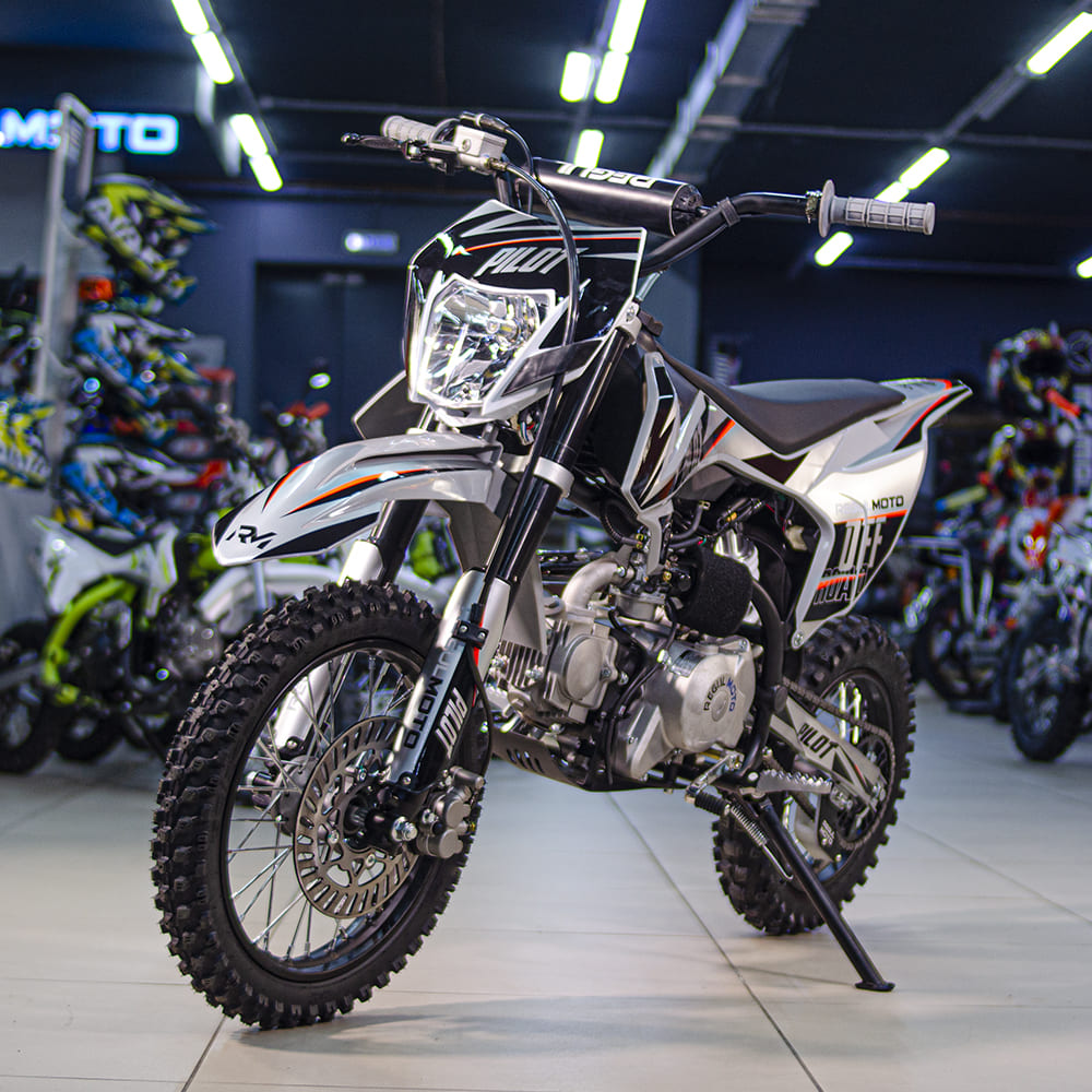 Питбайк Regulmoto PILOT EA 14/12 (Серый/ черный) Питбайк Regulmoto PILOT EA 14/12 (Серый/ черный)