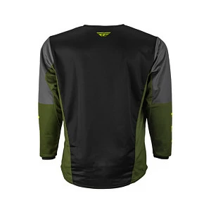 Джерси FLY RACING KINETIC JET (черн/зел/сер, L)