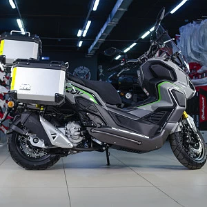 Скутер Regulmoto XDV ADVENTURE 300CC 4T в комплекте с кофрами (LJ300T-18) EFI (Серый) Скутер Regulmoto XDV ADVENTURE 300CC 4T в комплекте с кофрами (LJ300T-18) EFI (Серый)