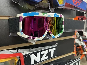 Очки RACING GOGGLE 815-33 розовая линза, детские (бел) Очки RACING GOGGLE 815-33 розовая линза, детские (бел)