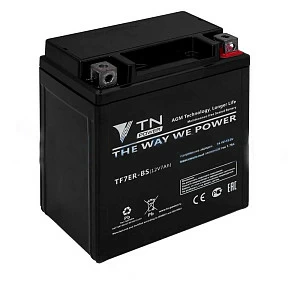 Аккумулятор стартерный Regulmoto TF7ER-BS (YTX7L-BS), высокий