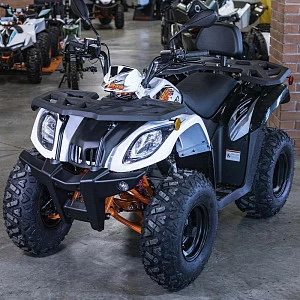 Квадрицикл KAYO AU200 спинка (белый пластик 2024 г.) (ПТС)