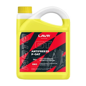 Охлаждающая жидкость для мотоциклов Antifreeze P-OAT GT LAVR MOTOLINE, 5 кг Охлаждающая жидкость для мотоциклов Antifreeze P-OAT GT LAVR MOTOLINE, 5 кг