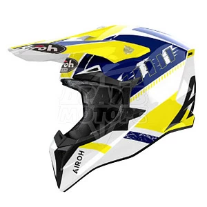 Внедорожный шлем Airoh Wraaap Feel (желт/син глянц, XL) Внедорожный шлем Airoh Wraaap Feel (желт/син глянц, XL)