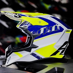 Внедорожный шлем Airoh Wraaap Feel (желт/син глянц, XL) Внедорожный шлем Airoh Wraaap Feel (желт/син глянц, XL)