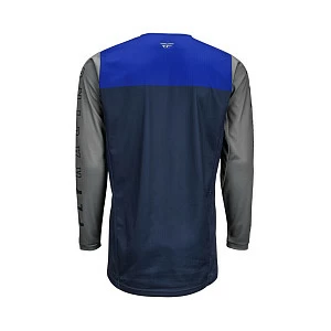 Джерси FLY RACING KINETIC K121 синяя/фиолетовая/серая (2021)  M Джерси FLY RACING KINETIC K121 синяя/фиолетовая/серая (2021)  M