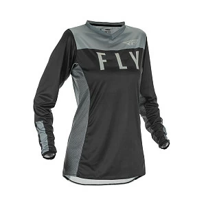 Джерси FLY RACING WOMEN'S LITE черная/серая (женская 2021)  M Джерси FLY RACING WOMEN'S LITE черная/серая (женская 2021)  M