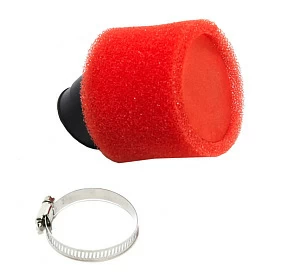 Фильтр возд. нулевик #2 (d=42mm) поролон красный Фильтр возд. нулевик #2 (d=42mm) поролон красный
