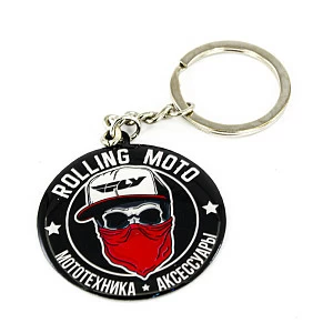 Брелок для ключей Rolling Moto металлический