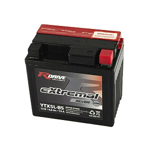 Мотоциклетный аккумулятор R-drive Extremal SILVER YTX5L-BS