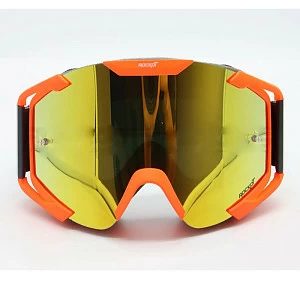 Очки кроссовые ROCKOT RM-378 золотистая линза (красн) Очки кроссовые ROCKOT RM-378 золотистая линза (красн)