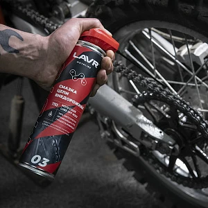 Смазка цепи Внедорожная LAVR MOTO , 520 мл Смазка цепи Внедорожная LAVR MOTO , 520 мл