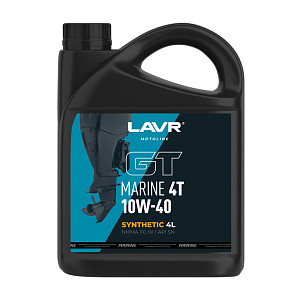 Моторное масло GT Marine 4Т 10W40 SM LAVR MOTO, 4 л