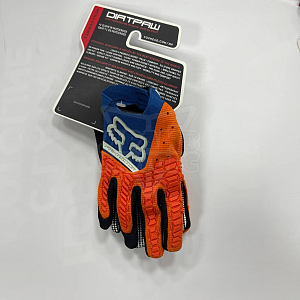 Перчатки для мотокросса FOX детские (оранж/син, XS) Перчатки для мотокросса FOX детские (оранж/син, XS)