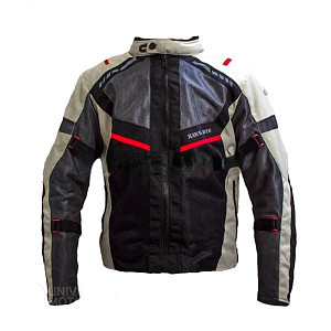 Куртка муж.текстиль Flash (черн/бел/красн, L) Куртка муж.текстиль Flash (черн/бел/красн, L)