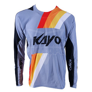 Футболка для мотокросса KAYO (сер/черн, XL) Футболка для мотокросса KAYO (сер/черн, XL)
