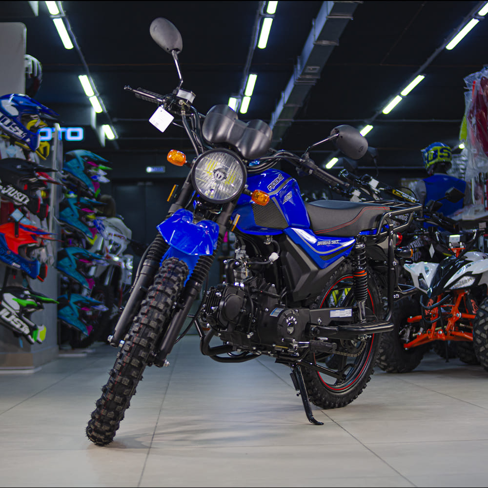 Мопед ROCKOT ALPHA OFFROAD M-12 (синий глянцевый) Мопед ROCKOT ALPHA OFFROAD M-12 (синий глянцевый)