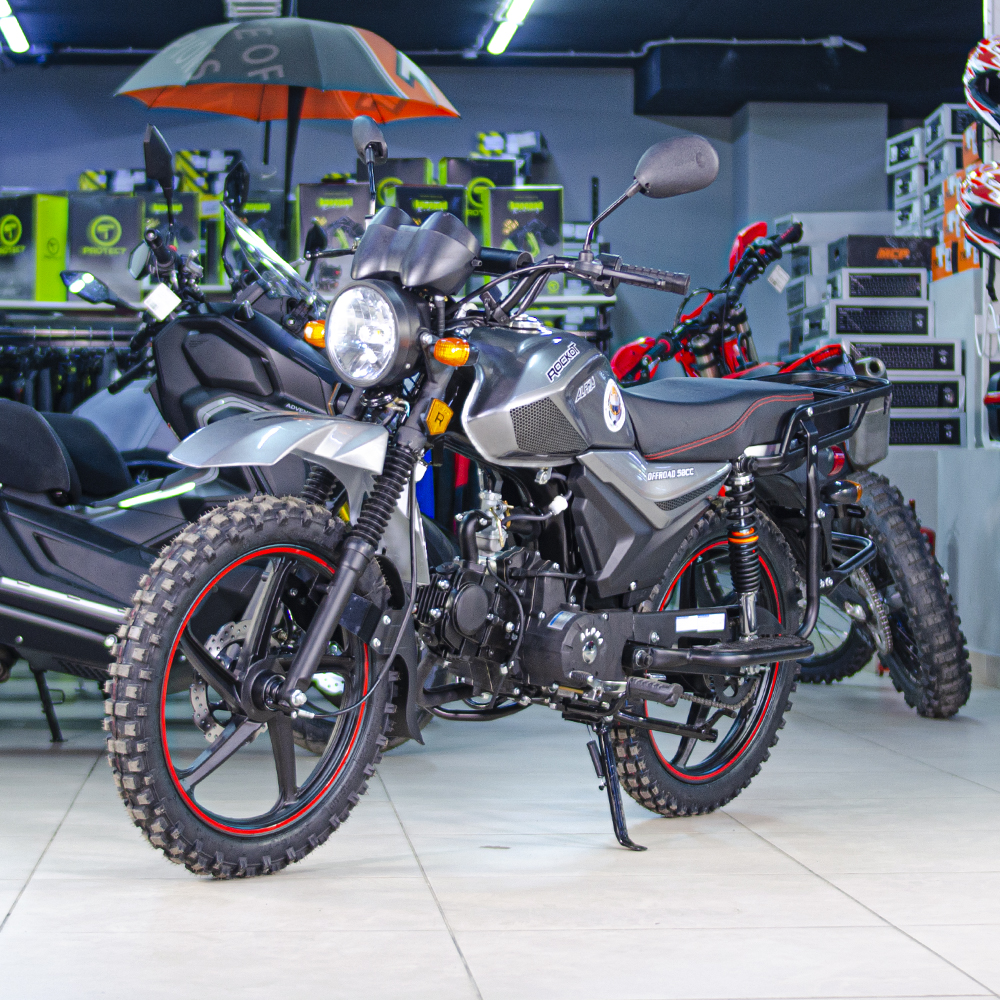 Мопед ROCKOT ALPHA OFFROAD M-12 (серый металлик) Мопед ROCKOT ALPHA OFFROAD M-12 (серый металлик)