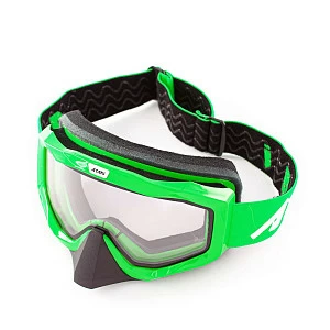 Очки мотокросс/снегоход (двойное стекло) ATAKI HB-811 (зел глянц) Очки мотокросс/снегоход (двойное стекло) ATAKI HB-811 (зел глянц)