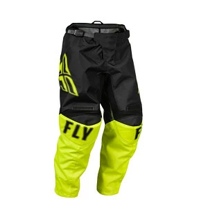 Брюки для мотокросса FLY RACING F-16 (2023) (детские) (черн/кисл желт, 18)