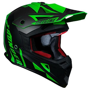 Шлем кроссовый ORIGINE HERO THUNDER (титан/черн/кисл зел мат, XXL) Шлем кроссовый ORIGINE HERO THUNDER (титан/черн/кисл зел мат, XXL)