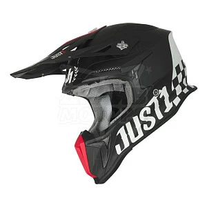 Шлем (кроссовый) JUST1 J18 OLD SCHOOL  (черн мат, XXL) Шлем (кроссовый) JUST1 J18 OLD SCHOOL  (черн мат, XXL)