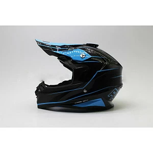Шлем кроссовый ROCKOT RM-216 Kryo (черн/ син глянц, S) Шлем кроссовый ROCKOT RM-216 Kryo (черн/ син глянц, S)