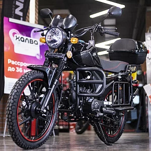 Мопед ROCKOT ALPHA TOURIST M-12 (черный глянцевый)