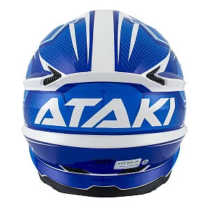 Шлем кроссовый ATAKI JK801A Legacy (син/бел глянц, S) Шлем кроссовый ATAKI JK801A Legacy (син/бел глянц, S)