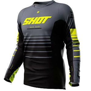 Джерси SHOT DEVO PEAK (черн/сер/кисл желт, M)