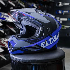 Шлем мотард ATAKI JK802 Splash (син/сер мат, XL) Шлем мотард ATAKI JK802 Splash (син/сер мат, XL)