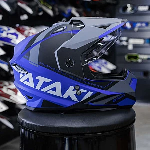 Шлем мотард ATAKI JK802 Splash (син/сер мат, XL) Шлем мотард ATAKI JK802 Splash (син/сер мат, XL)