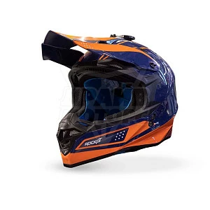 Шлем кроссовый ROCKOT RM-217 Soul GL (оранж/син глянц, XL) Шлем кроссовый ROCKOT RM-217 Soul GL (оранж/син глянц, XL)
