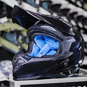 Шлем кроссовый ROCKOT RM-217 Dark GL (черн глянц, S) Шлем кроссовый ROCKOT RM-217 Dark GL (черн глянц, S)