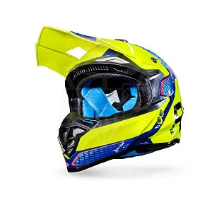 Шлем кроссовый ROCKOT RM-217 Evo GL (желт/черн/красн глянц, XL) Шлем кроссовый ROCKOT RM-217 Evo GL (желт/черн/красн глянц, XL)