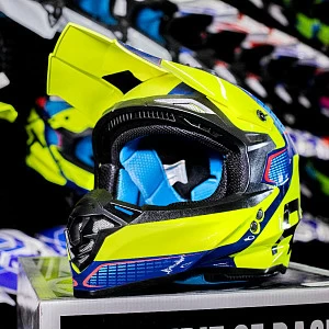 Шлем кроссовый ROCKOT RM-217 Evo GL (желт/черн/красн глянц, XL) Шлем кроссовый ROCKOT RM-217 Evo GL (желт/черн/красн глянц, XL)