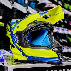 Шлем кроссовый ROCKOT RM-217 Evo GL (желт/черн/красн глянц, XL) Шлем кроссовый ROCKOT RM-217 Evo GL (желт/черн/красн глянц, XL)