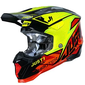 Шлем кроссовый JUST1 J40 SHOOTER (красн/желт глянц, XL) Шлем кроссовый JUST1 J40 SHOOTER (красн/желт глянц, XL)