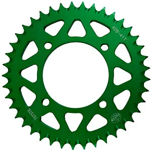 Звезда ведомая аллюминиевая питбайк 428-41T зеленая  SM-PARTS Звезда ведомая аллюминиевая питбайк 428-41T зеленая  SM-PARTS