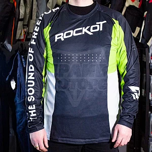 Джерси для мотокросса ROCKOT #5 (черн/зел/бел, M) Джерси для мотокросса ROCKOT #5 (черн/зел/бел, M)