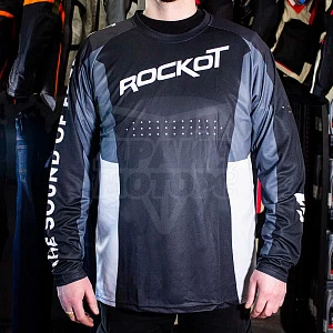 Джерси для мотокросса ROCKOT #6 (черн/сер/бел, M) Джерси для мотокросса ROCKOT #6 (черн/сер/бел, M)