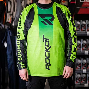 Джерси для мотокросса ROCKOT #25 (кисл зел/черн, XL) Джерси для мотокросса ROCKOT #25 (кисл зел/черн, XL)