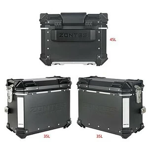 Комплект алюминевых кофров ZONTES ZT703-F (черный цвет) Комплект алюминевых кофров ZONTES ZT703-F (черный цвет)