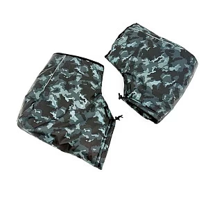 Краги утеплённые на руль (пара) камуфляж без лого